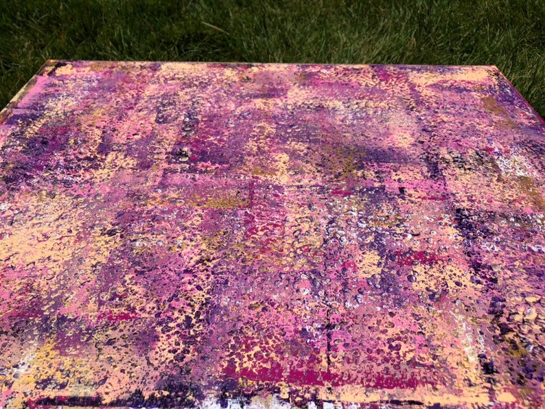 16 x 20 abstract acrylic painting Alligator Boots