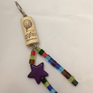 Wine Cork Keychain