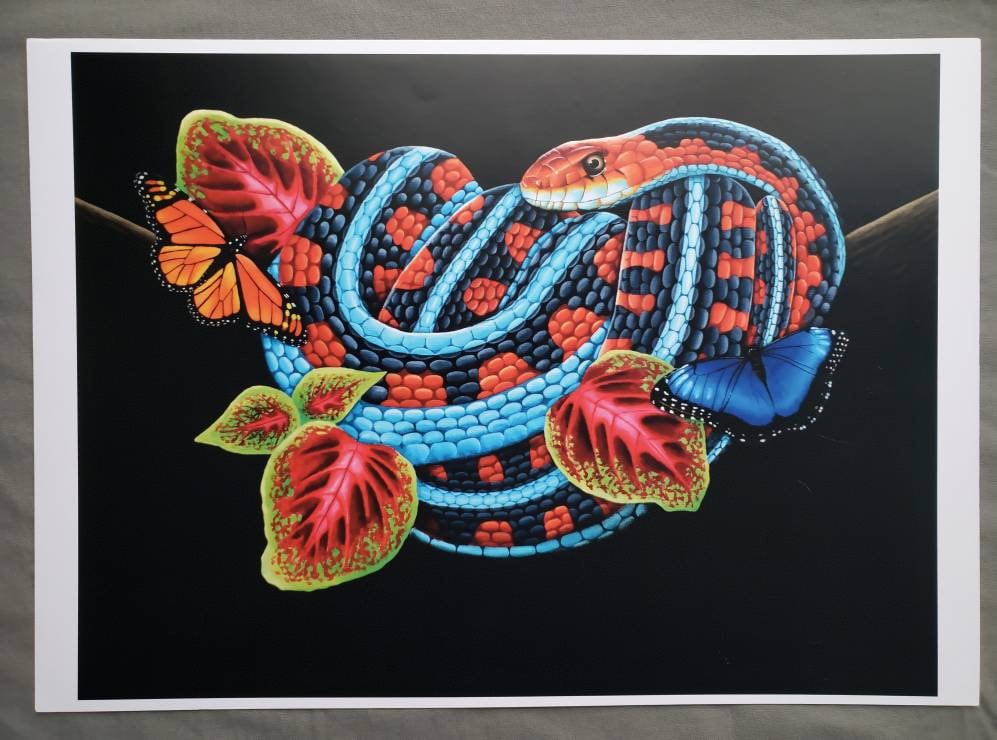 San Francisco Garter Snake Painting Limited Edition Print by Tasha Lowe -  Etsy