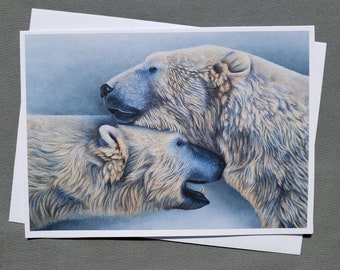 Polar Bear Greeting Card/Christmas Card