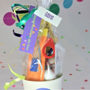 Cadeau d'invité pour enfant de 5 à 8 ans / marque place anniversaire ou mariage/ déco de table mariage/ cadeau enfant personnalisé prénom