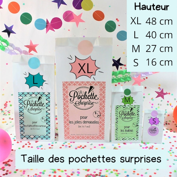 Pochette surprise enfant garnie /cadeau 5-8 ans/cadeau pour garçon ou fille  /cadeau anniversaire enfant /cadeau invité/pochette cadeau mixte -   France