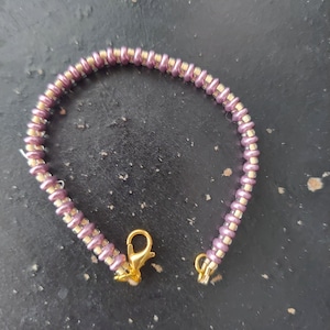 Purple superduo bracelet