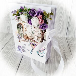 Carte d'anniversaire 3D Shadow Box, carte faite main de luxe personnalisée