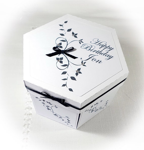 Handmade Hexagon Explosion Box: Birthday Keepsake Card
