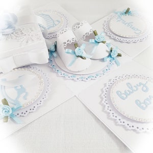 Baby Reveal Explosion Box, Baby Boy / Girl explodierende Box New Baby Card