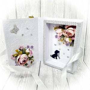 Shadow Box Hundekarte, Geburtstags-Boxkarte, 3D Geburtstagskarte, Buch-Geburtstagskarte-Andenken-Karte