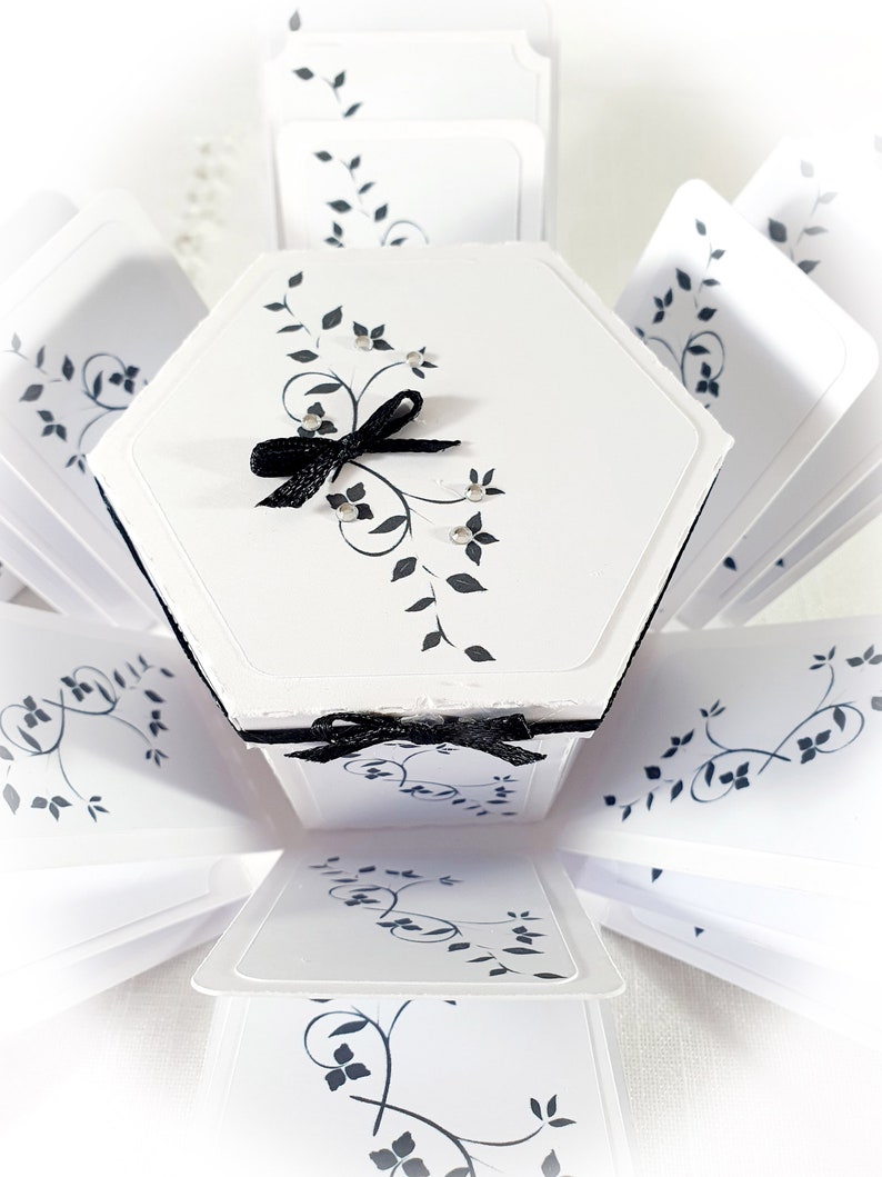 Handmade Hexagon Explosion Box: Birthday Keepsake Card image 4