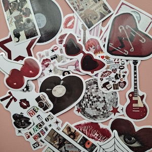 20pcs Downtown Girl Stickers, Journal Stickers, Aesthetic Stickers, Planner Stickers, Laptop Stickers, Retro Stickers, Y2K Stickers