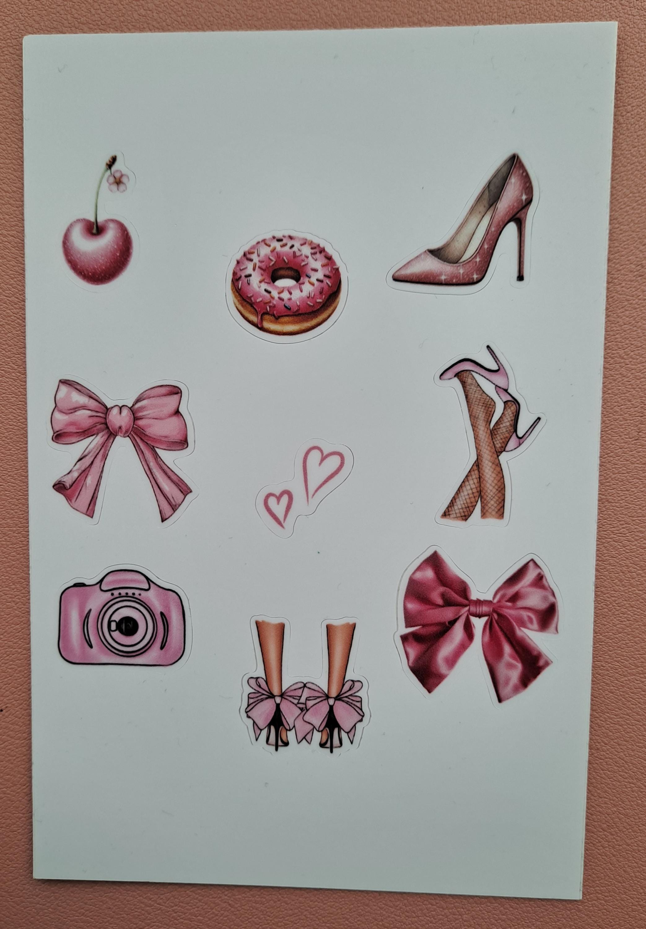 Aesthetic Sticker Sheet, Cute Girly Sticker Sheet, Coquette Sticker ...