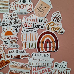 20pcs Religious Stickers, Christian Stickers, Faith Based Stickers, Sticker pack, Bible Planner Stickers