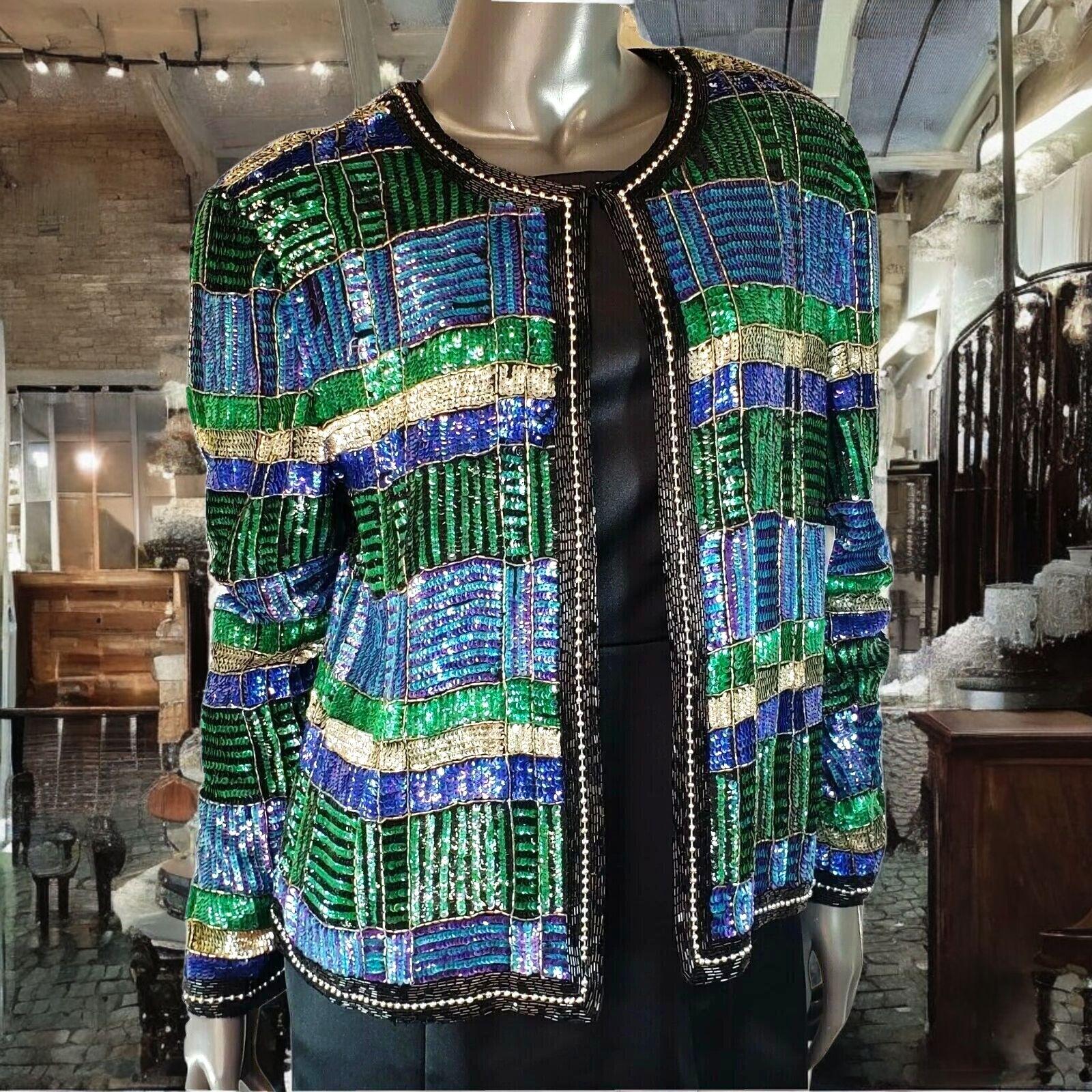 Sequin Silver Evening Jackets