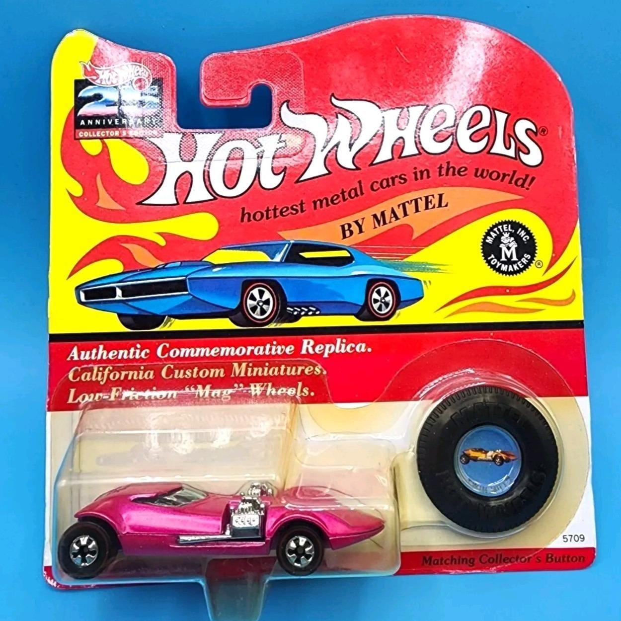 Hot Wheels 25th Anniversary 1992 Twin Mill 5709 Pink California