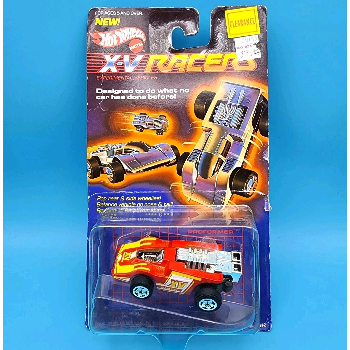 Vintage Hot Wheels X-V Racers 1985 Red XV Racer Car Hong Kong