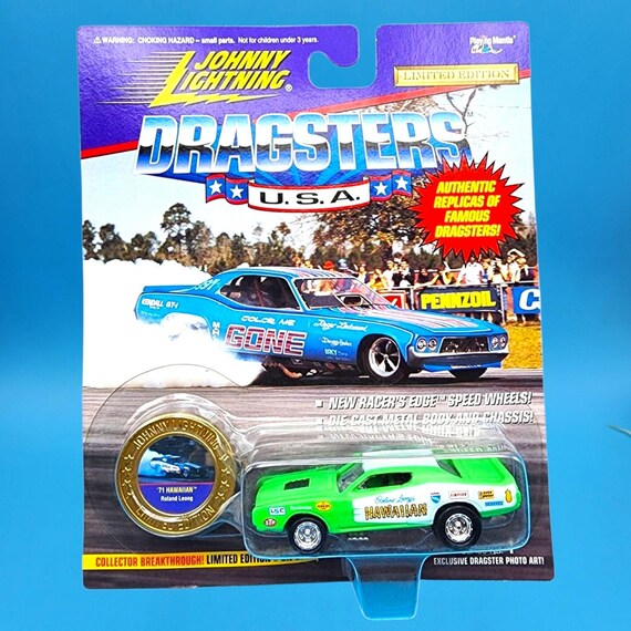 Vintage Johnny Lightning Dragsters U.S.A. 1995 '71 Hawaiian Roland