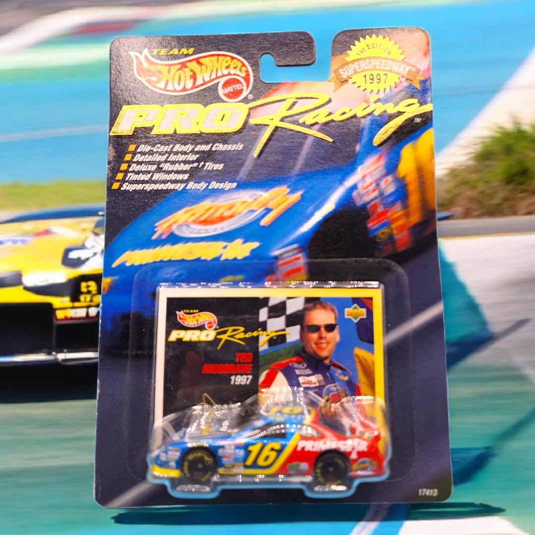 Hot Wheels Pro Racing Superspeedway 1997 Ted Musgrave #16 NASCAR