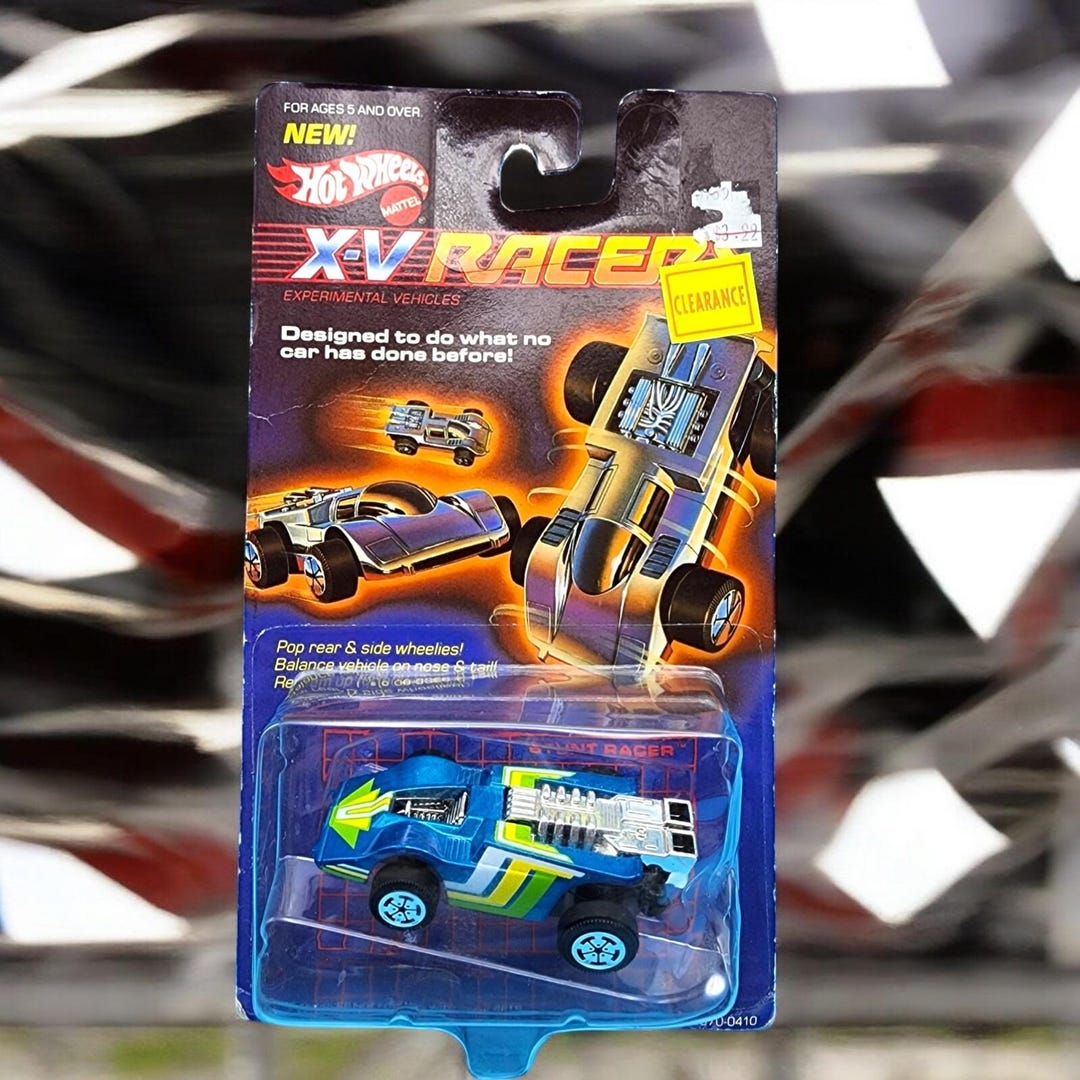 Vintage Hot Wheels X-V Racers Stunt Racer 1985 Blue Car Hong Kong ...