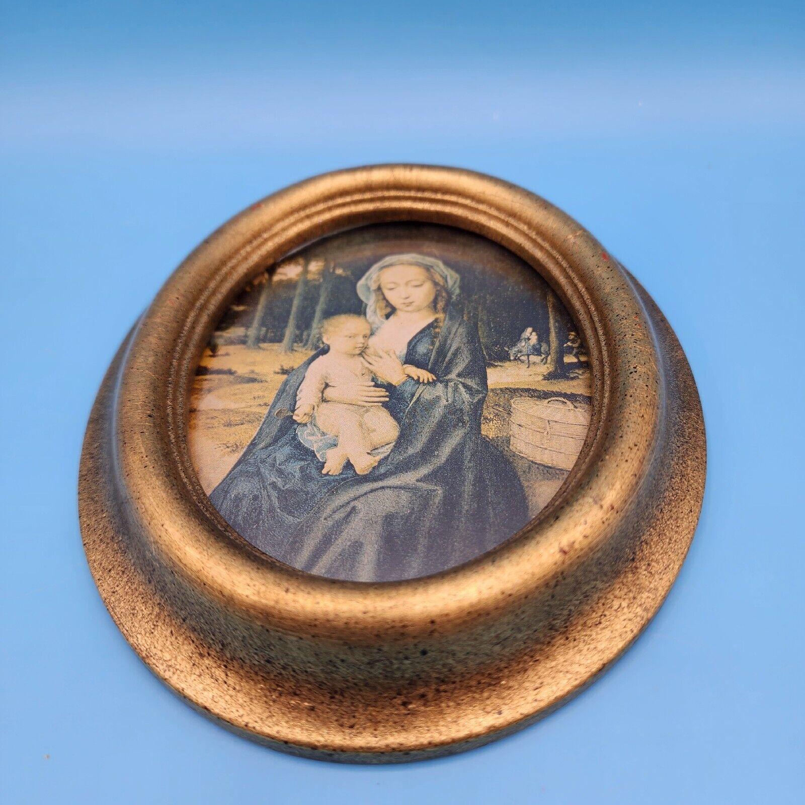 Madonna and Child Art Oval Frame by Gerard David Mary Jesus Miniature ...