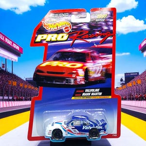 Hot Wheels Pro Racing Edición 1997 Valvoline Mark Martin Coche de fundición a presión Escala 1:64 Coche de colección Regalo para papá Navidad