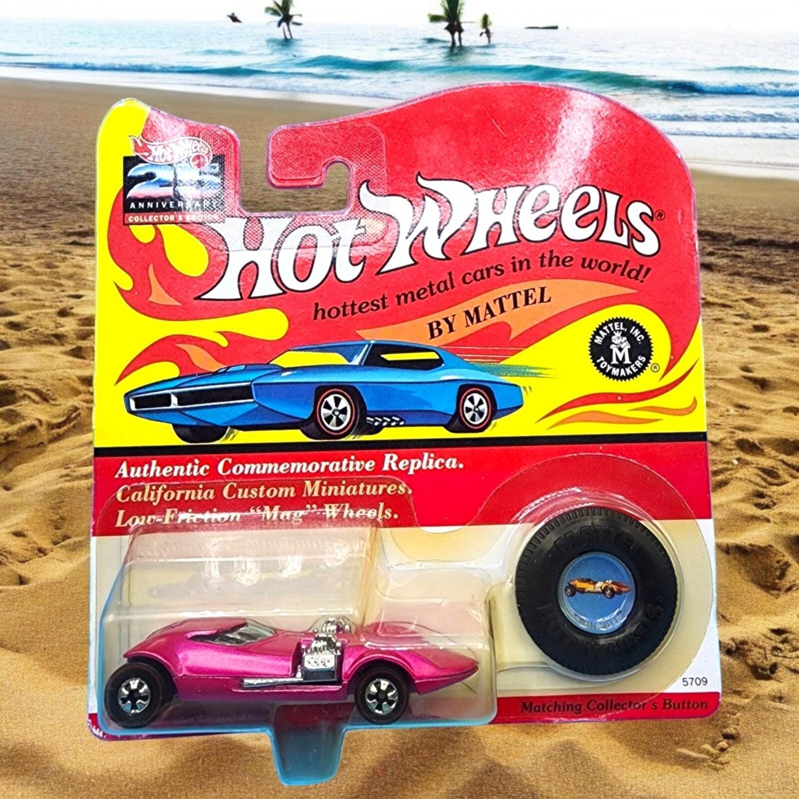 Hot Wheels 25th Anniversary 1992 Twin Mill 5709 Pink California