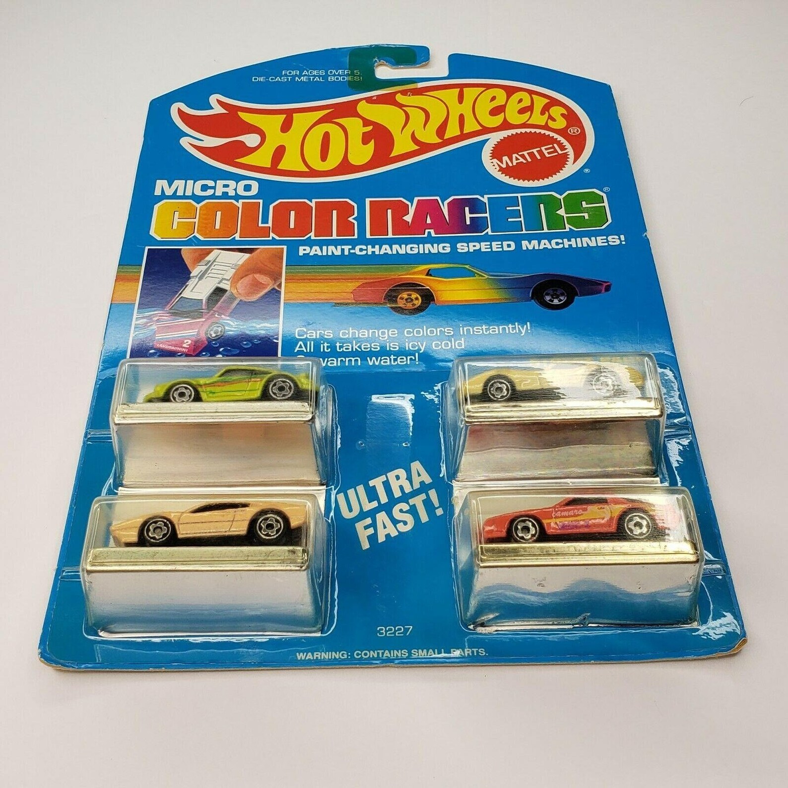 Hot Wheels Micro Color Racers 3227 STREET PACK 4 Pack Cars | Etsy