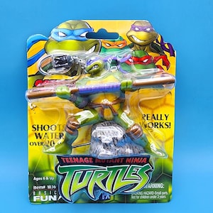 Vintage Teenage Mutant Ninja Turtles Donatello Squirtz Keychain 2003 Donnie TMNT Ninja Turtles Collector Keychain Turtles Collectors