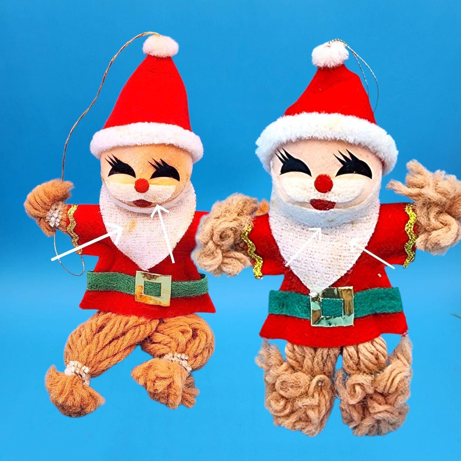 ヴィンテージ サンタクロース 毛糸 オーナメント フェルト 1950年代