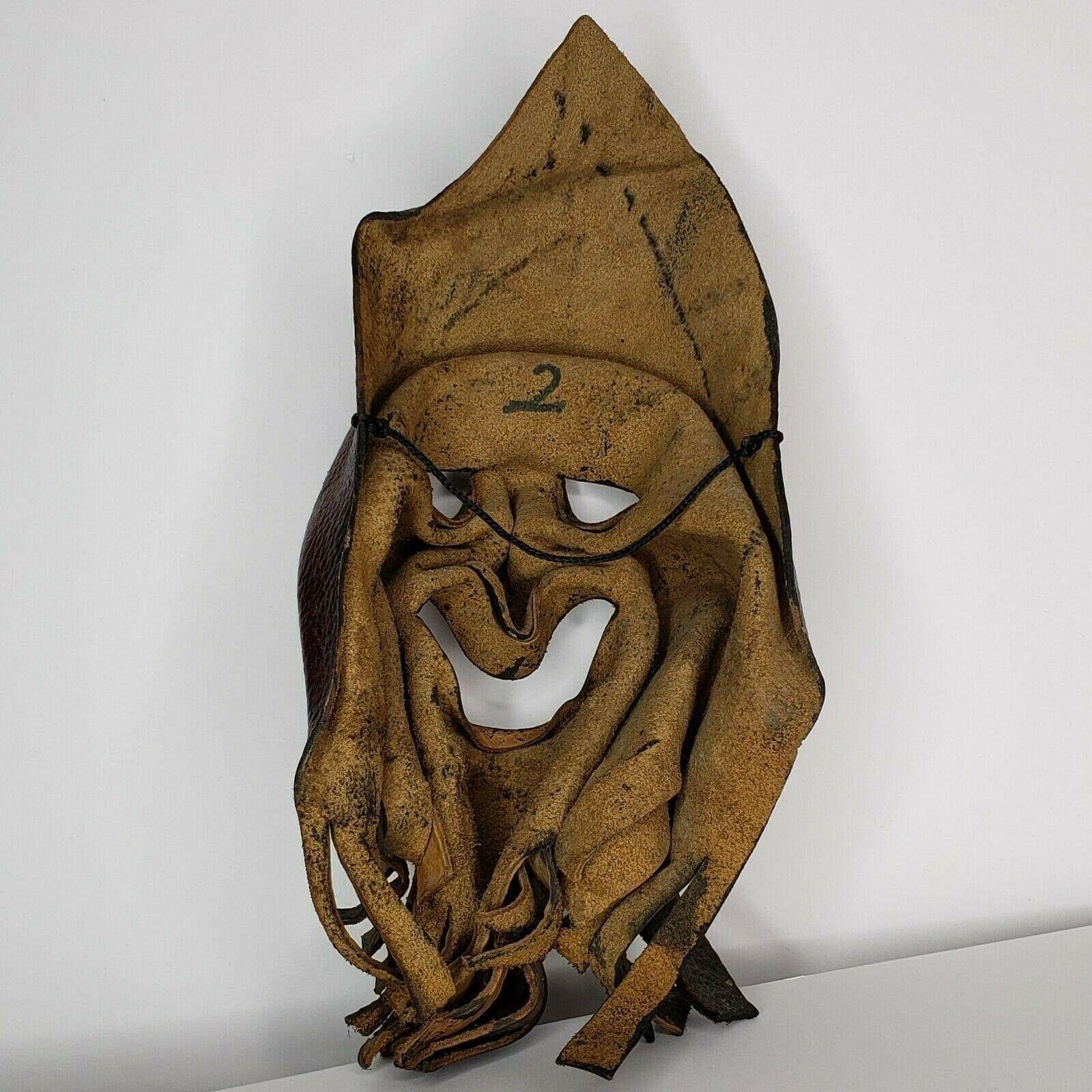 Leather Face Wizard Mask Warlock Mage Magic FESTIVAL Cosplay Etsy