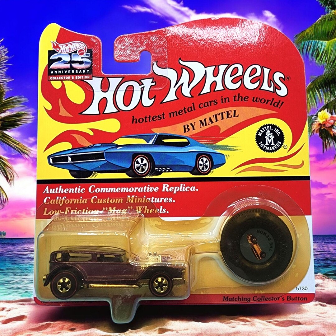 Hot Wheels 25th Anniversary 1992 the Demon 5730 Purple California