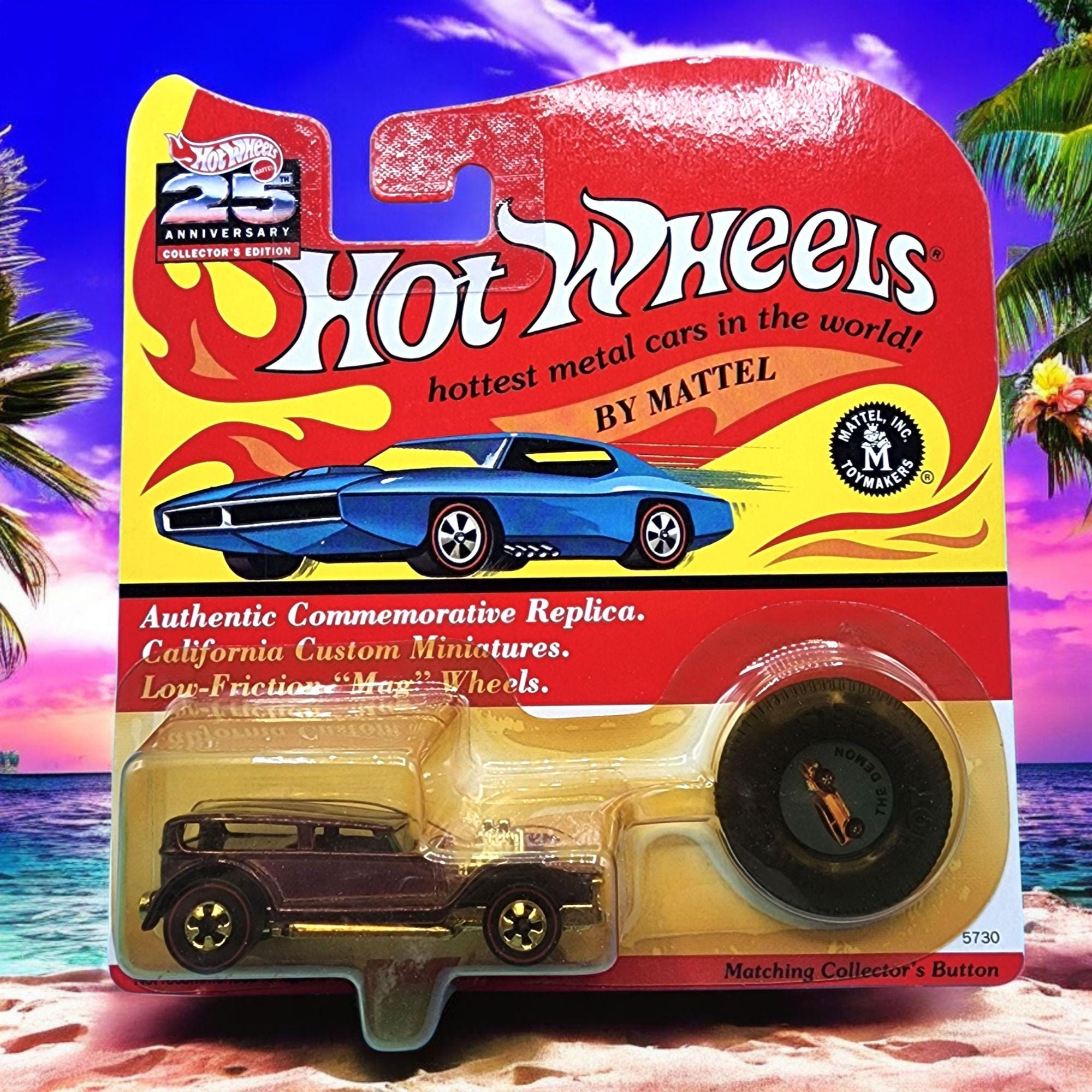 Hot Wheels 25th Anniversary 1992 the Demon 5730 Purple California