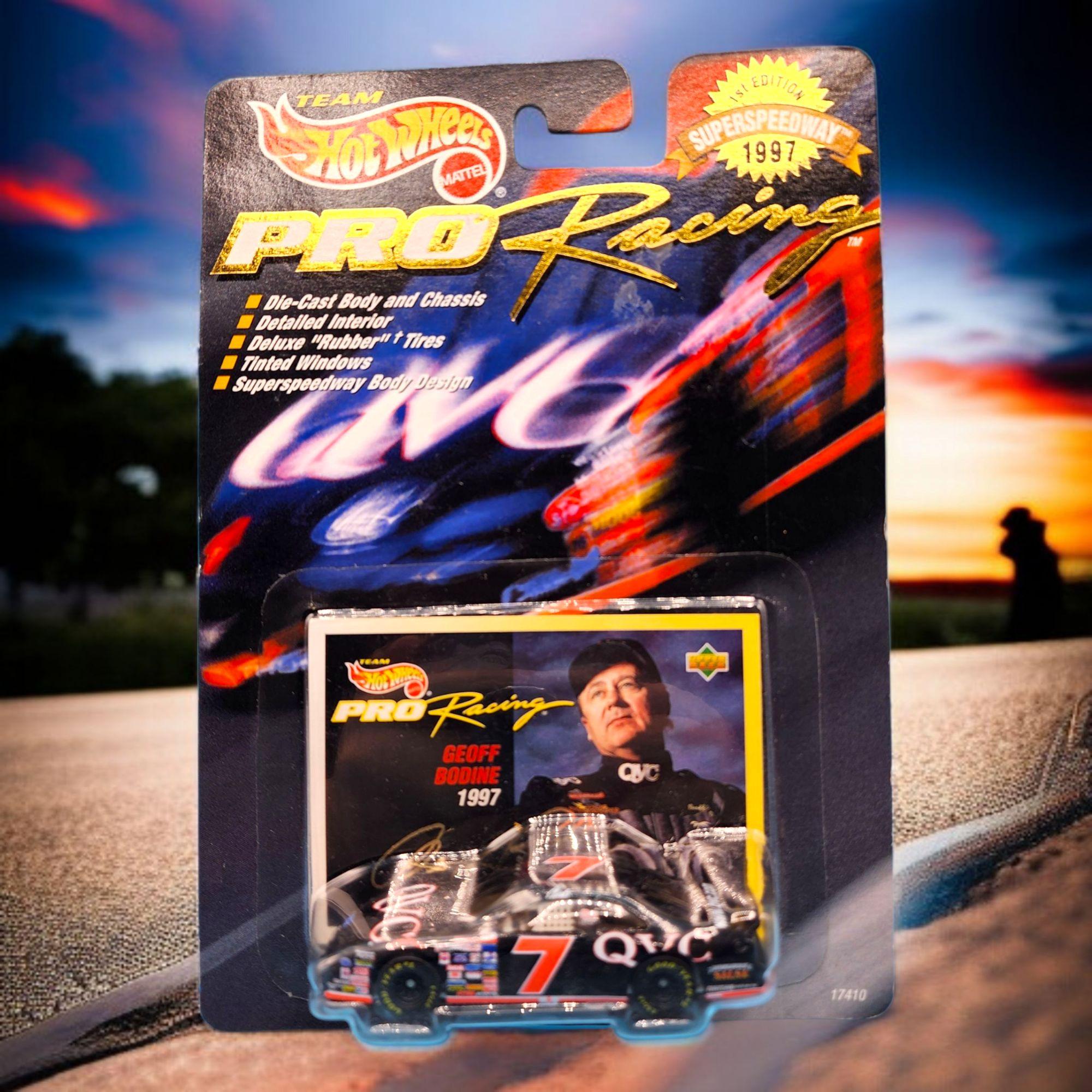 Hot Wheels Pro Racing NASCAR 1997 Geoff Bodine #7 QVC Diecast Car