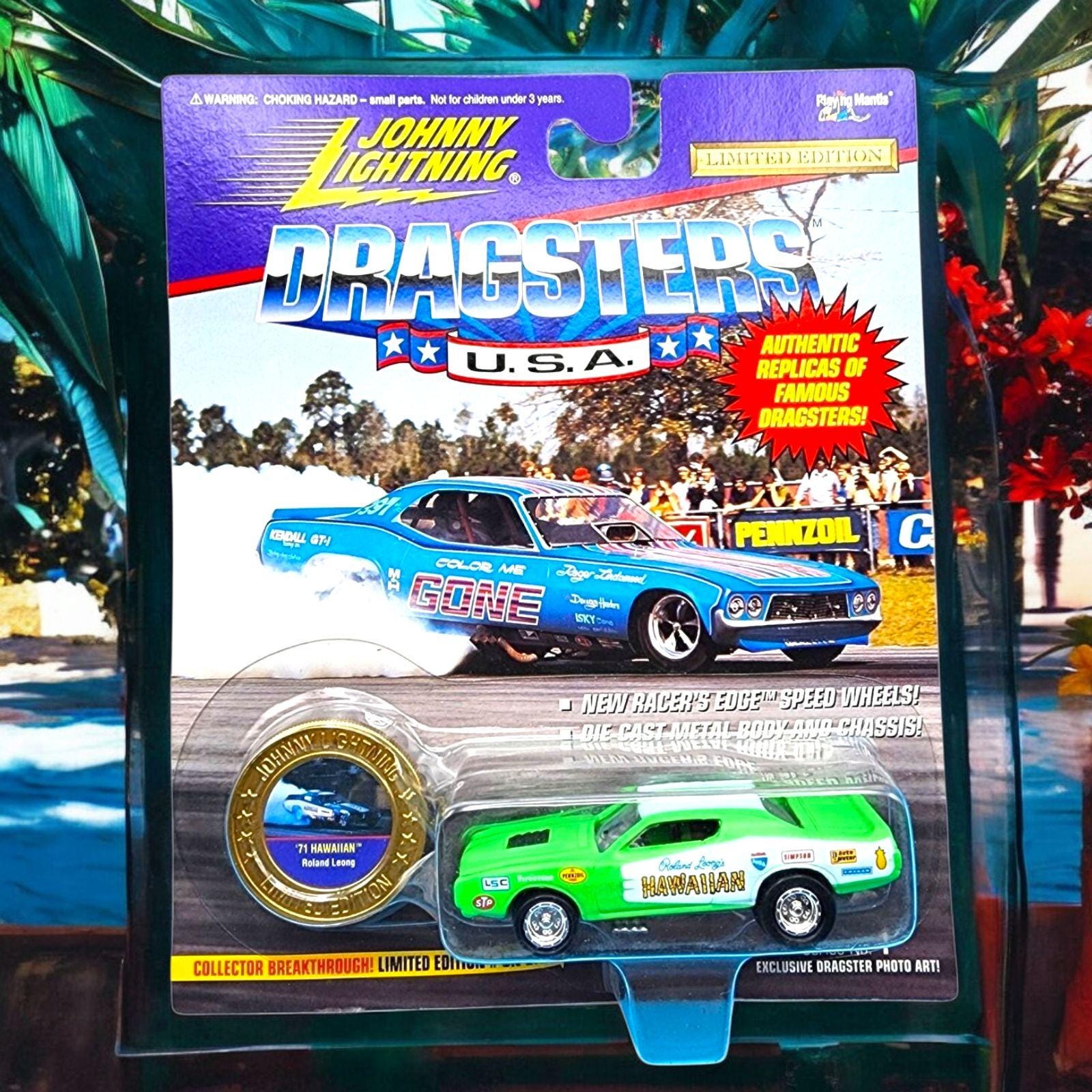 Vintage Johnny Lightning Dragsters U.S.A. 1995 '71 Hawaiian Roland
