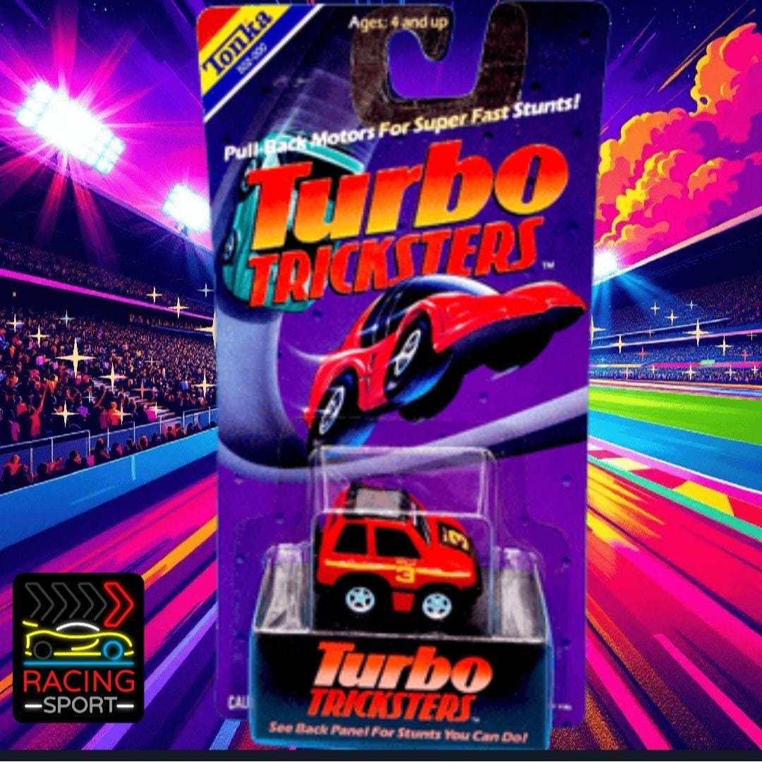 Vintage 1989 Tonka Turbo Tricksters No 035 Red Penny Racer Takara