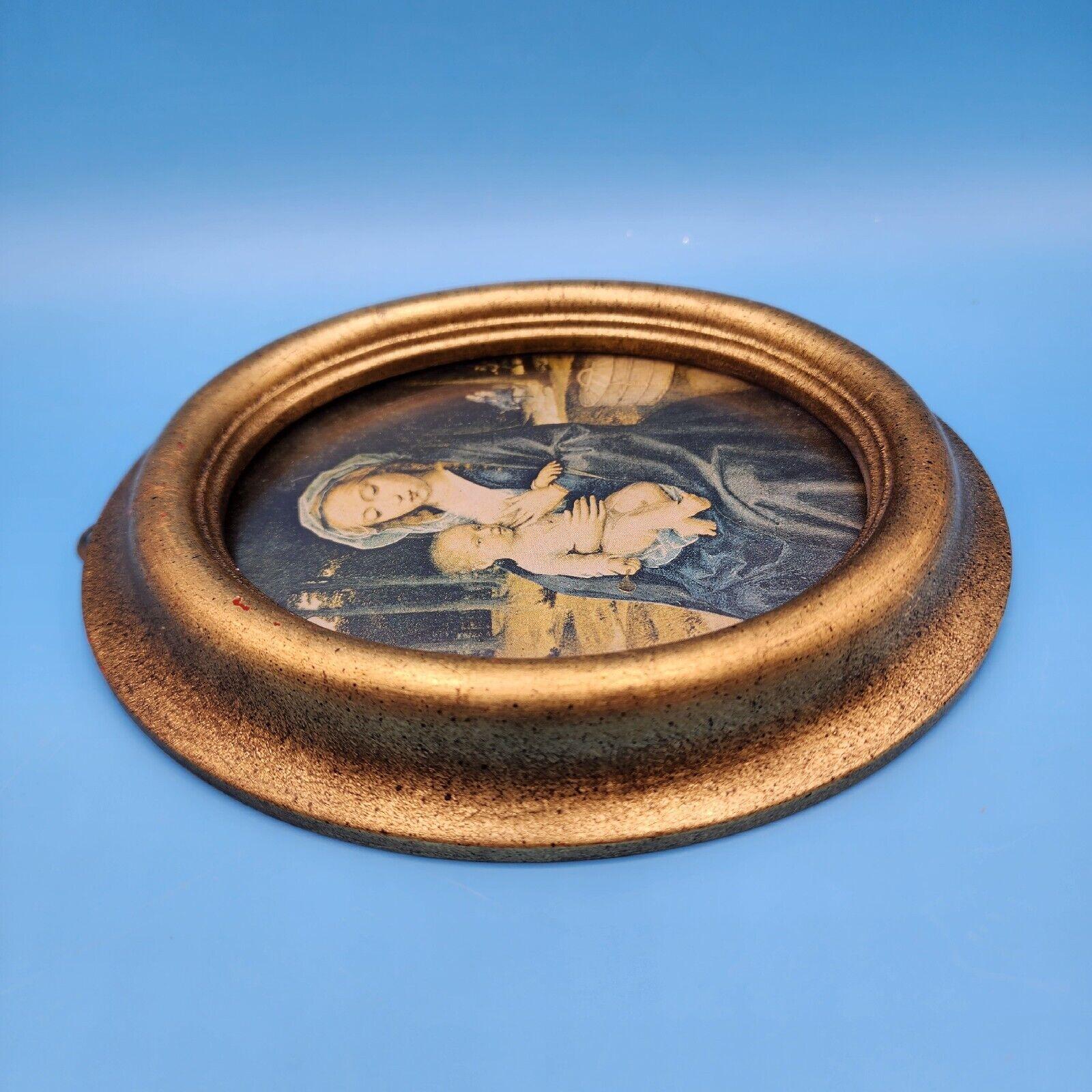 Madonna and Child Art Oval Frame by Gerard David Mary Jesus Miniature ...