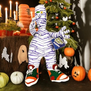 Vintage Halloween Monster Bash Mumie 1997 Shelf Sitter Doll Gibson Greetings