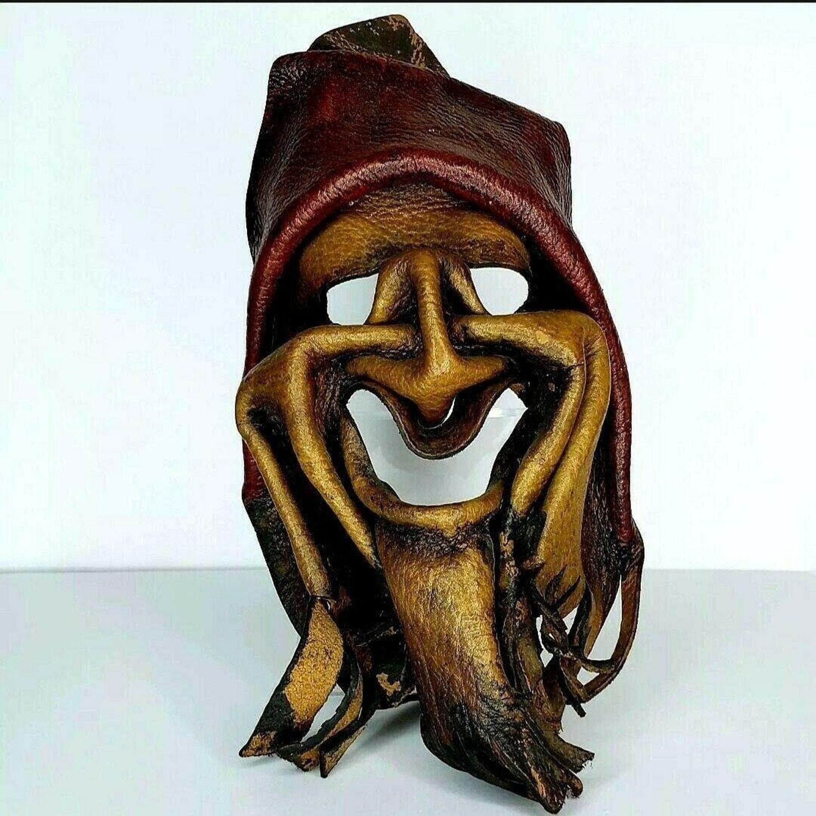 Leather Face Wizard Mask Warlock Mage Magic FESTIVAL Cosplay Etsy