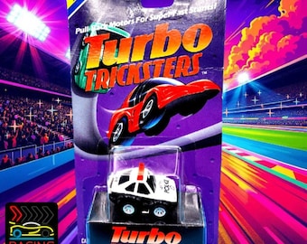 ビンテージ 1989 トンカ ターボ トリックスターズ メトロポリス No.001 未開封カード プルバック スタントカー タカラ ペニーレーサー 001-3