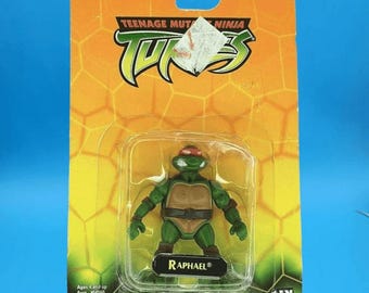ティーンエイジ・ミュータント・ニンジャ・タートルズ ラファエル ミニチュアアクションフィギュア 2003 TMNT 2.25インチ ラファエル レッド ニンジャ・タートルズ コレクター TMNT ミニコレクタブル