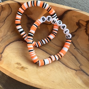 Football Spirt Bracelets- Custom Team - Football Bracelets - Ohio Bracelets - Bengles Bracelets - Cleveland Browns Bracelets, Cleveland
