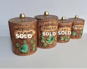 Treasure Craft Vintage Ceramic Canister Set