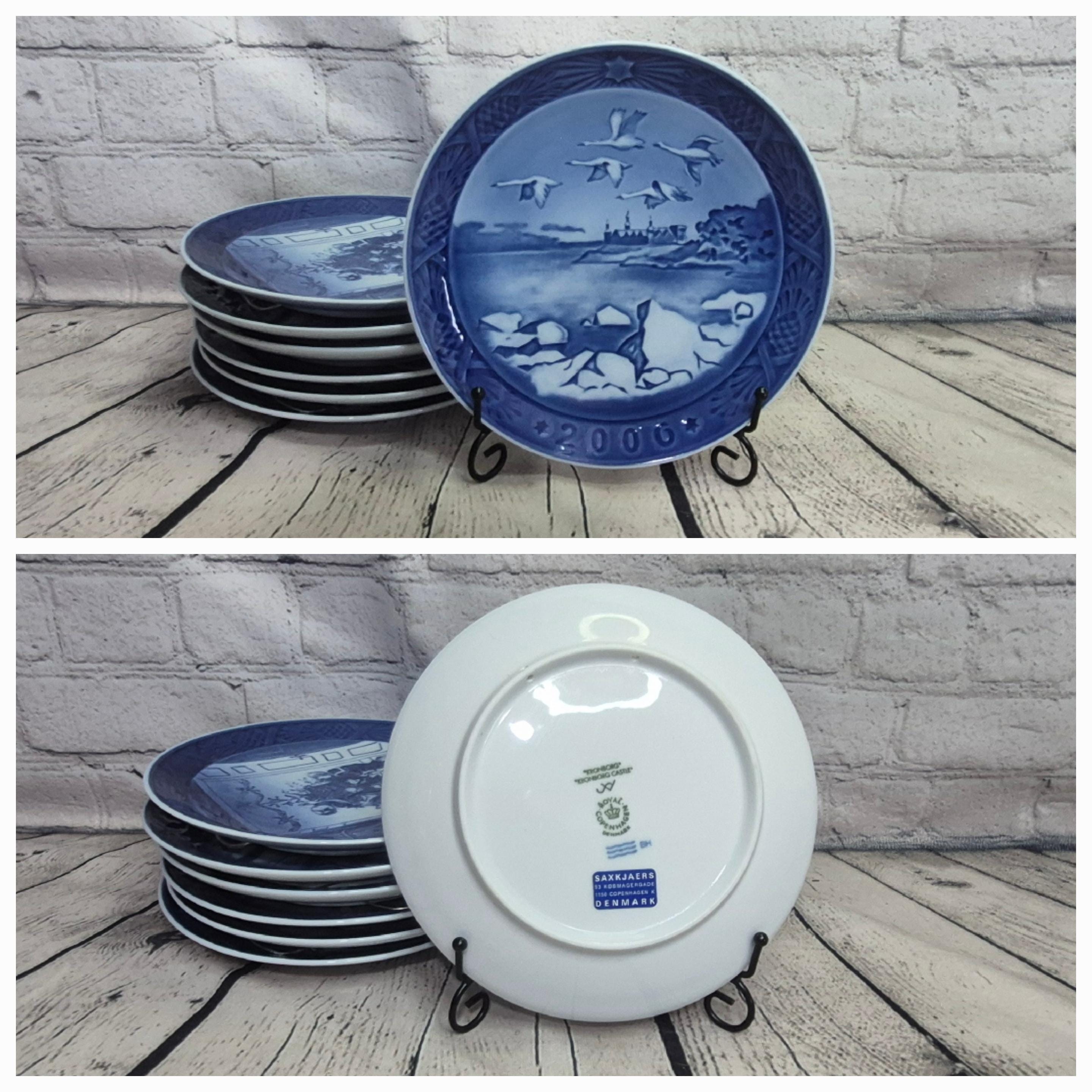 2000-2009 Royal Copenhagen Christmas Porcelain Collection Plates 
