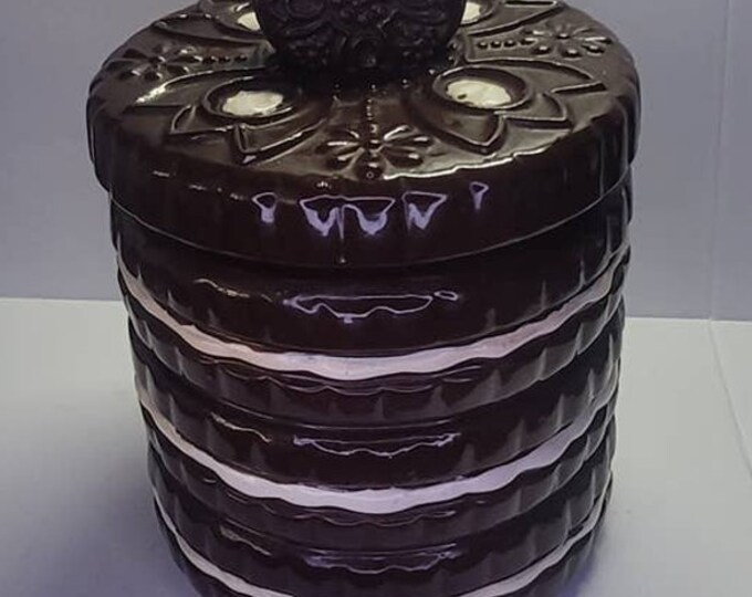 Oreo Cookie Jar / Stacked Oreos Cookie Jar / Oreo Kitchen Decor Etsy