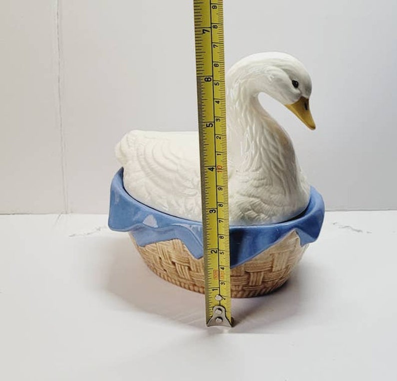 Vintage Goose Covered Candy Dish - Etsy