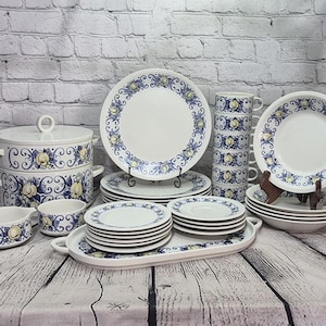 Vintage Dinnerware Cadiz Patter by Villeroy & Boch Made in Luxembourg