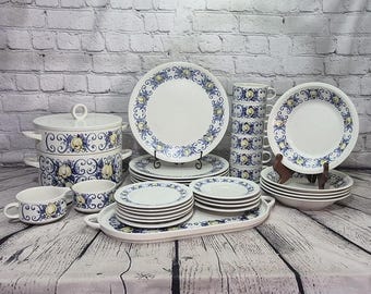 Vintage Dinnerware Cadiz Patter by Villeroy & Boch Made in Luxembourg