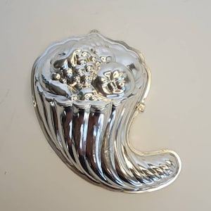 Vintage Copper Jello Mold Cornucopia