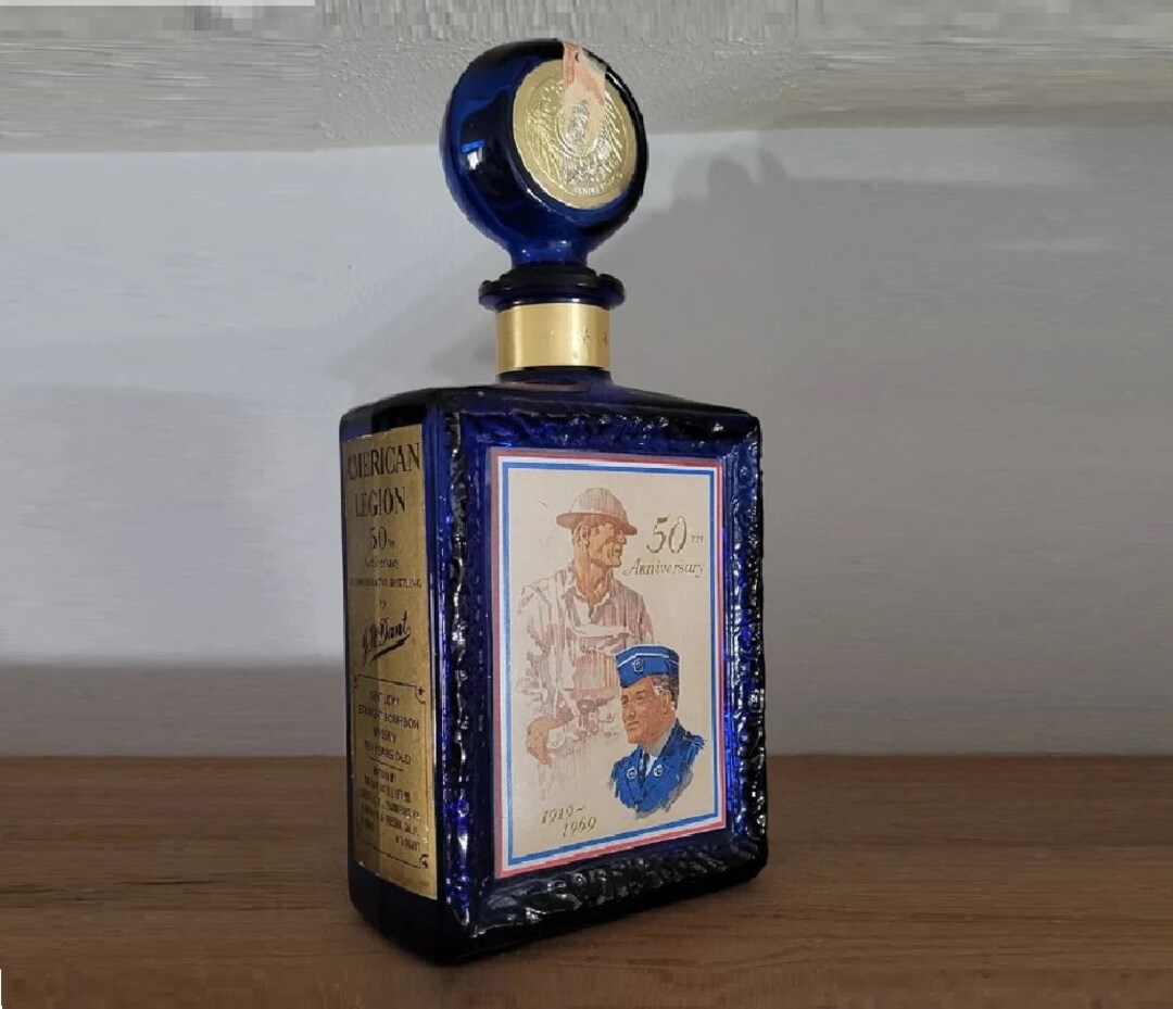 American Legion 50th Anniversary Cobalt Blue Collectors 1969 J.W Dant