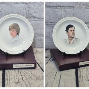 Vintage Royal Albert Marriage of Prince Charles and Lady Diana by Spencer Commemorative Plates