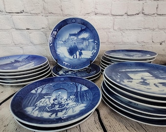Bing & Grondahl Copenhagen Porcelain Christmas Plates by Henry