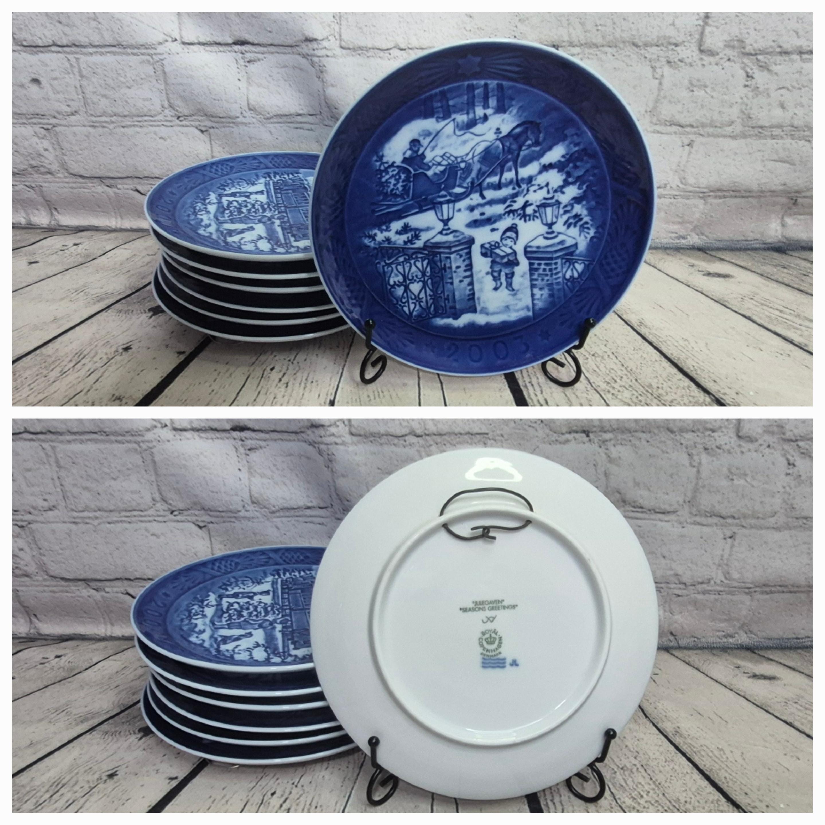 2000-2009 Royal Copenhagen Christmas Porcelain Collection Plates 
